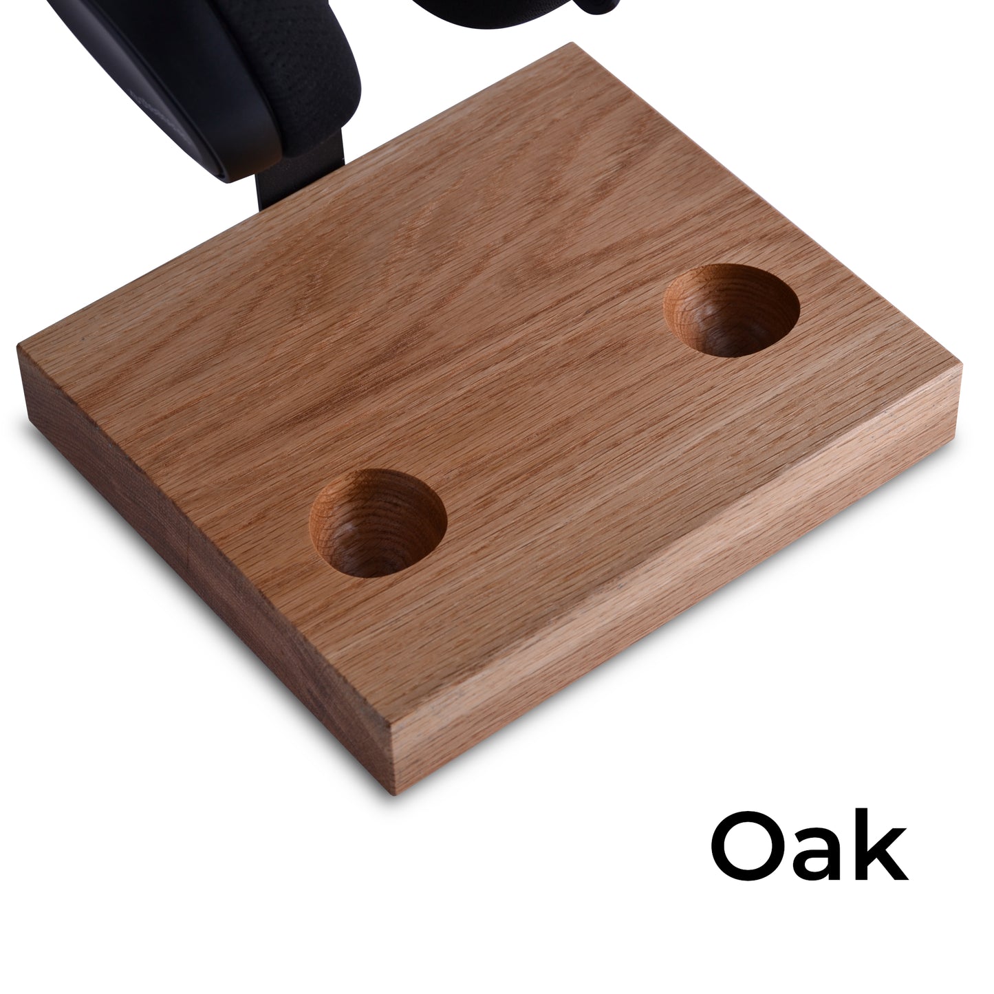 Oak version of headset and controller stand for Playstation 4 dualshock controller