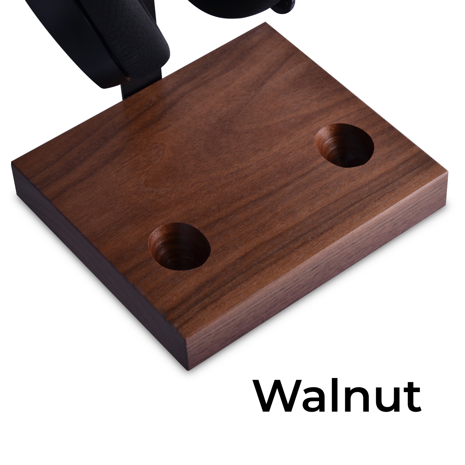 Walnut version of headset and controller stand for Nintendo Switch pro controller