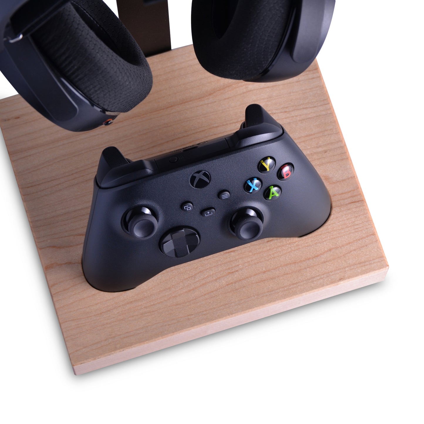 Wooden headset and controller stand for Xbox series X|S Controller