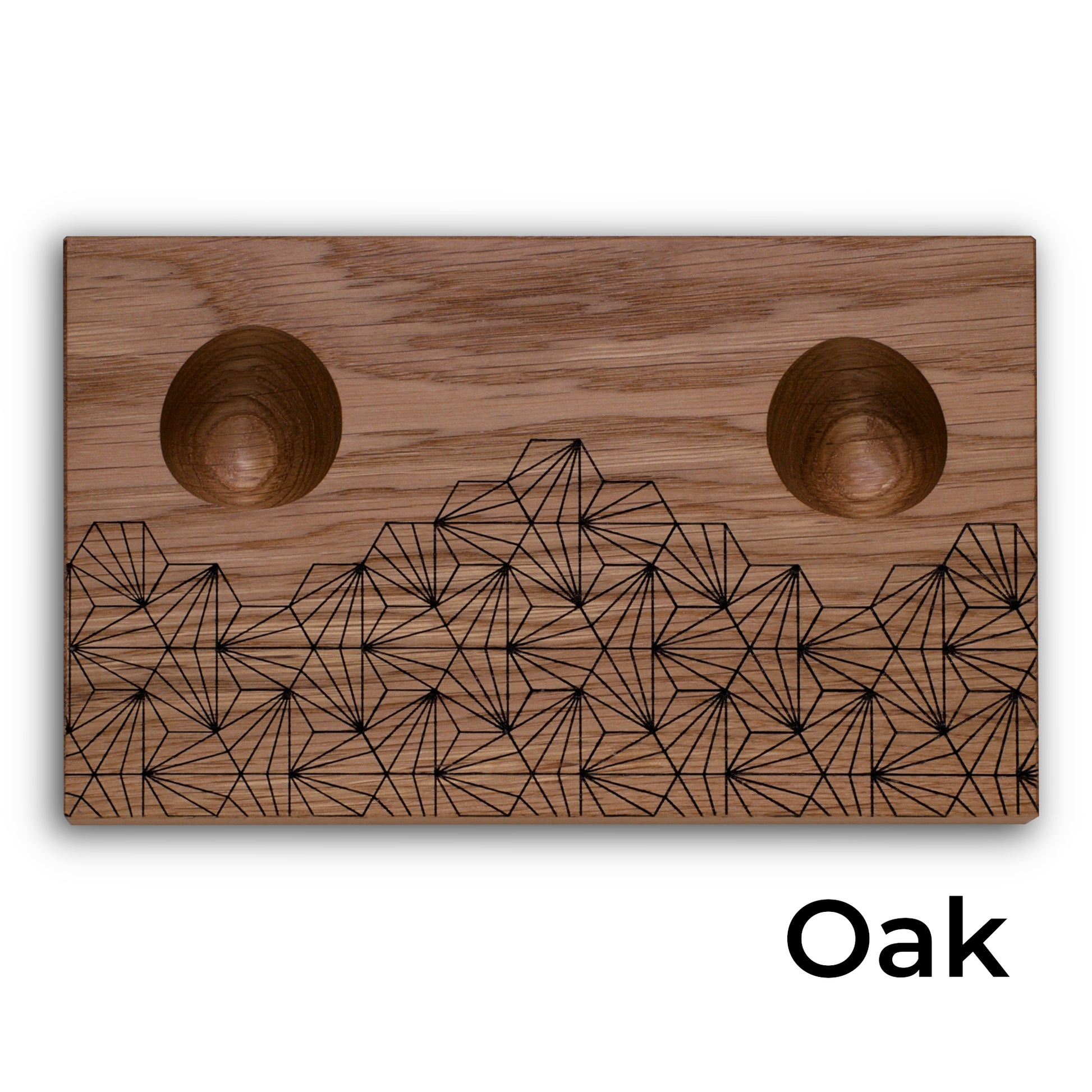 Xbox One Controller Stand in Oak with geometric design