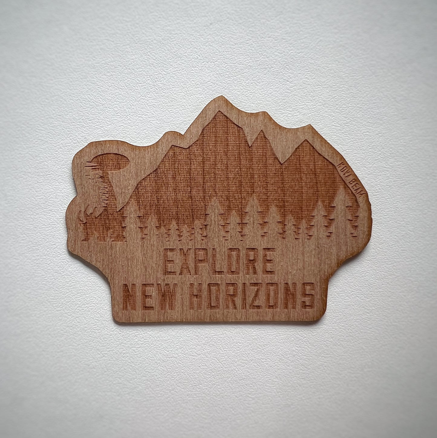 Explore New Horizons || Wood Sticker