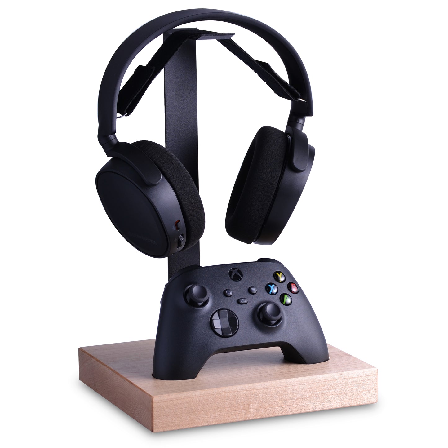 Wooden headset and controller stand for Xbox series X|S Controller