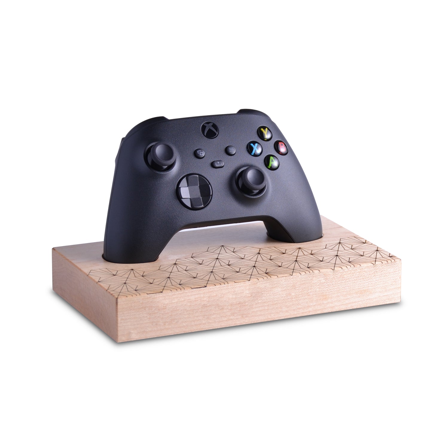 Wooden stand with geometric pattern for Xbox Series X|S Controller